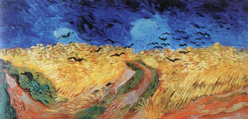 wheat field with crows, Vincent Van Gogh